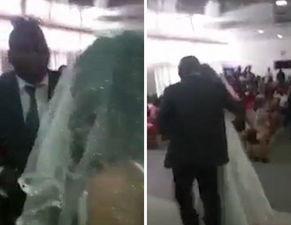 新娘穿婚纱视频吃瓜网,这婚纱太美了！